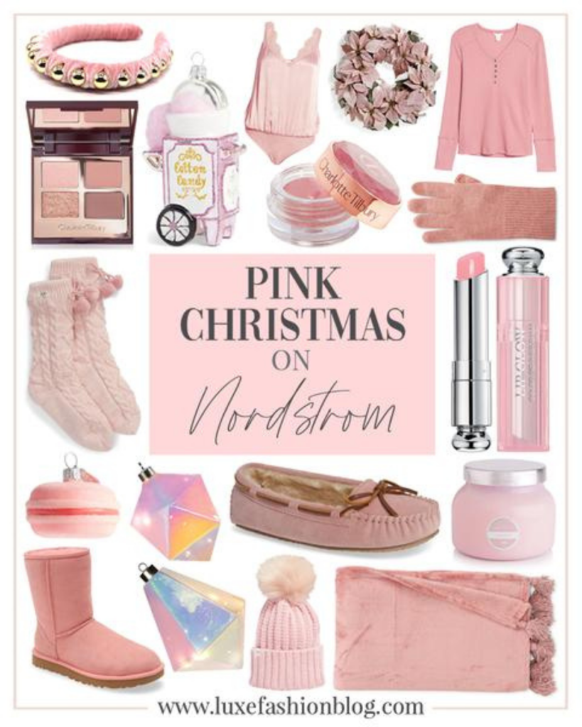 pink christmas products