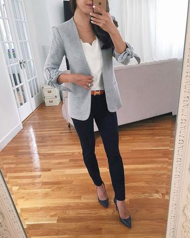 spring work outfits with pumps