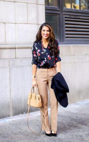 spring work outfits with pumps