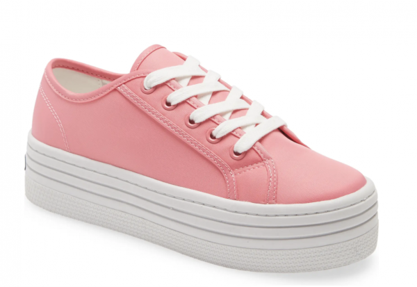 casual pink shoes